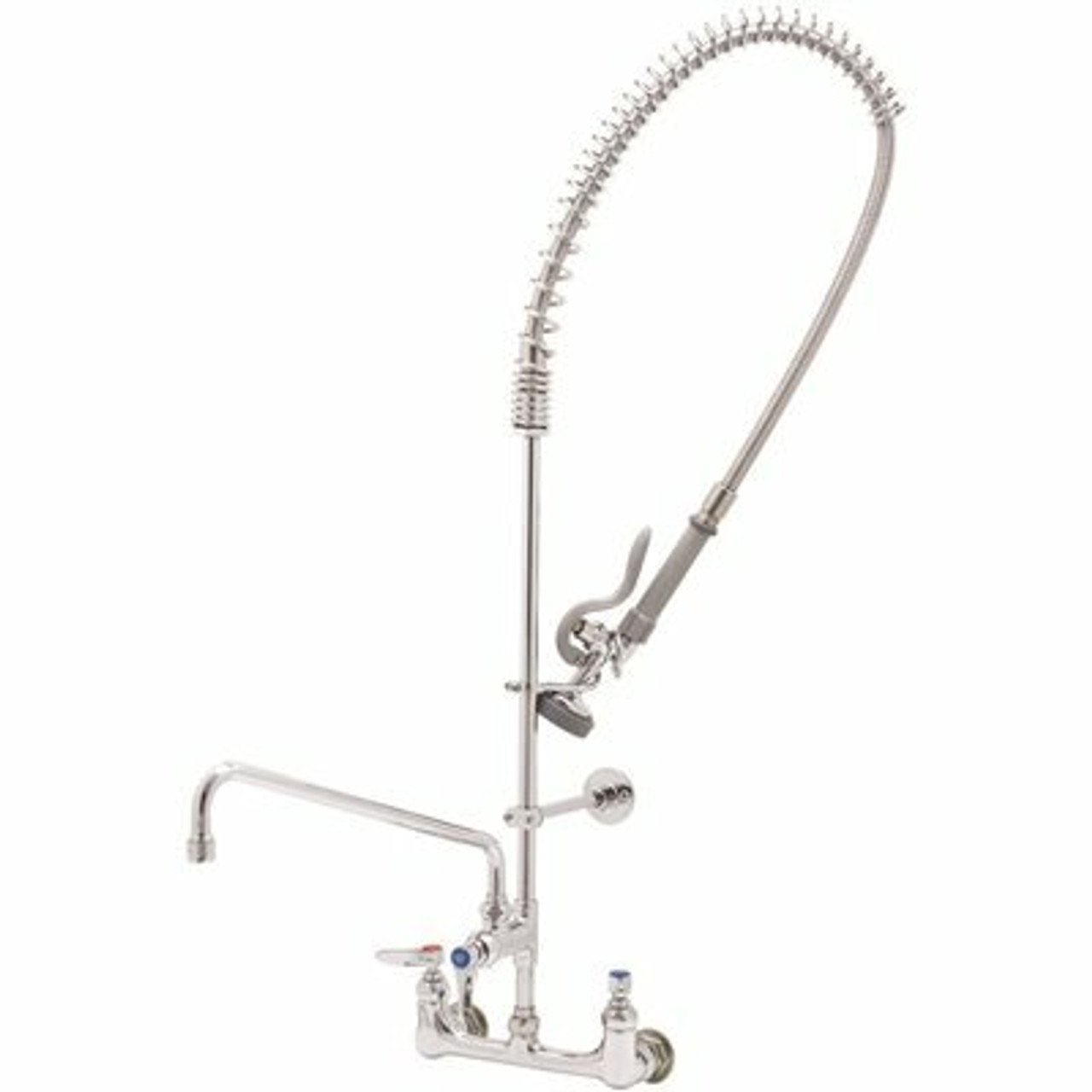 T&S 2-Handle Pull-Down Sprayer Kitchen Faucet With Add-On Faucet In Chrome
