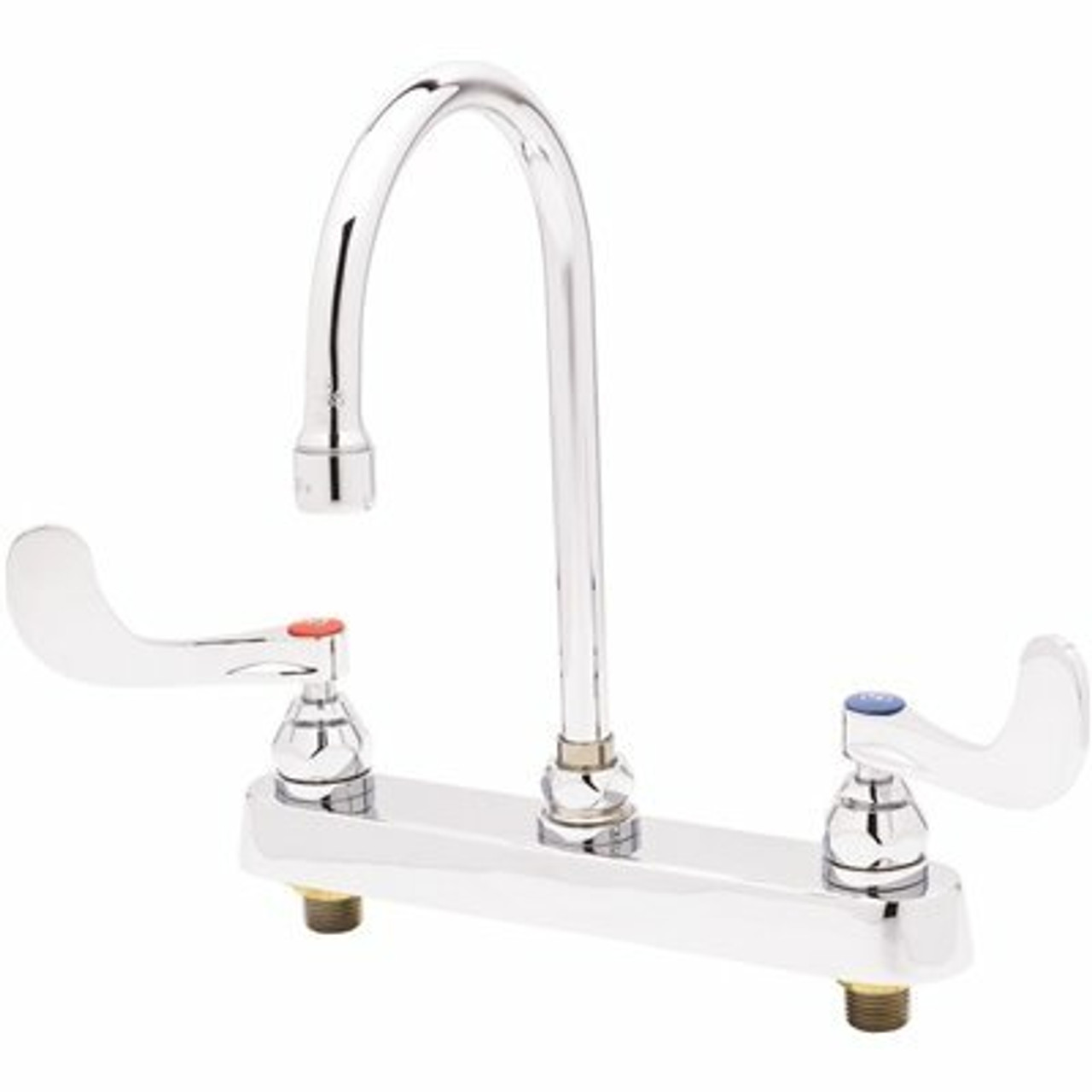 T&S 2-Handle Bar Faucet With Swivel Gooseneck In Chrome