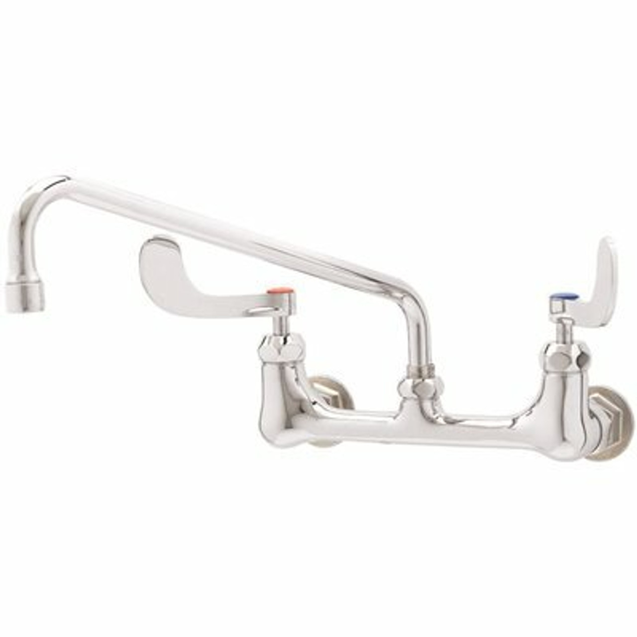 T&S Commercial 2-Handle Kitchen Faucet With Wrist Blade Handles In Polished Chrome - 274035