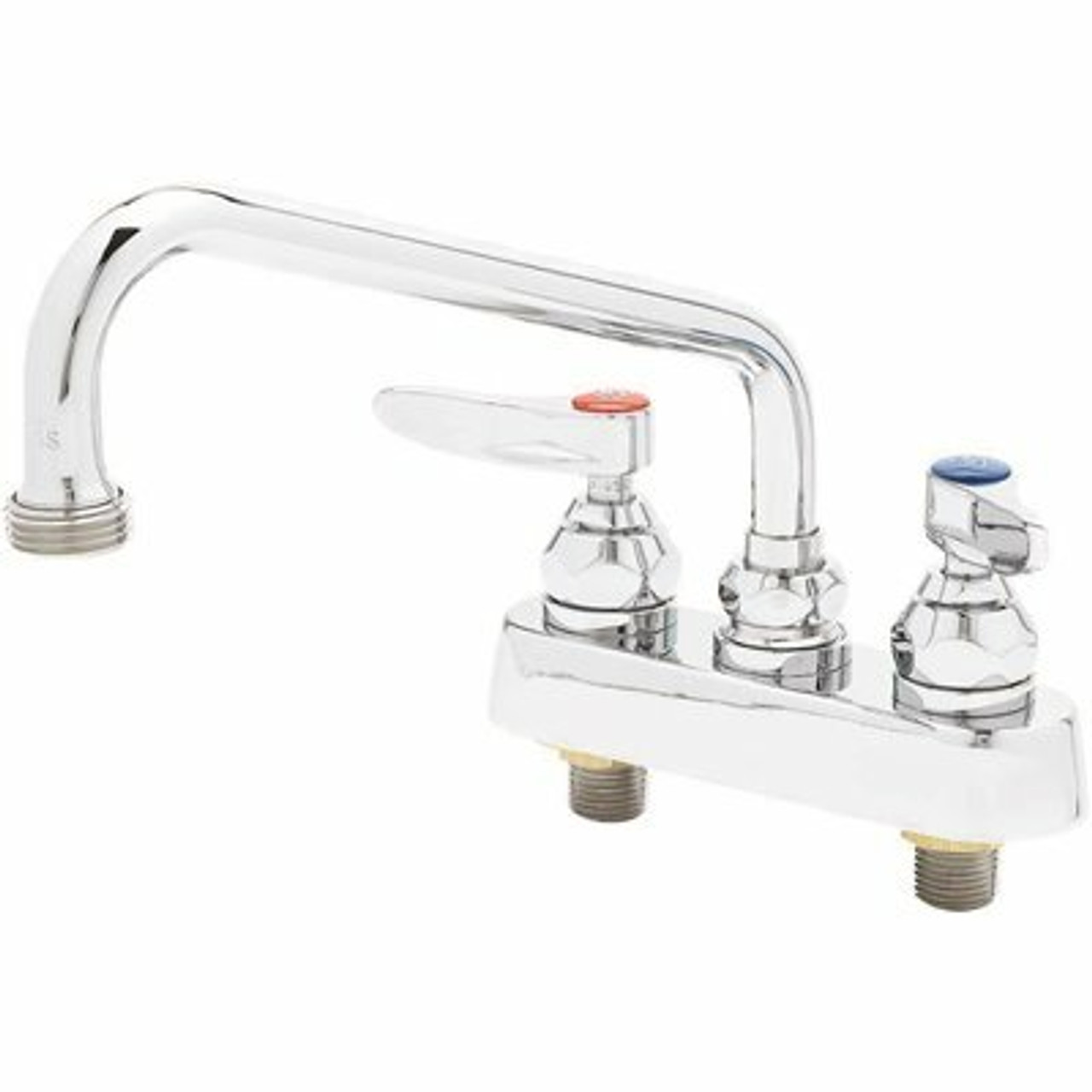 T&S Commercial 2-Handle Bar Faucet With Lever Handles And In Polished Chrome