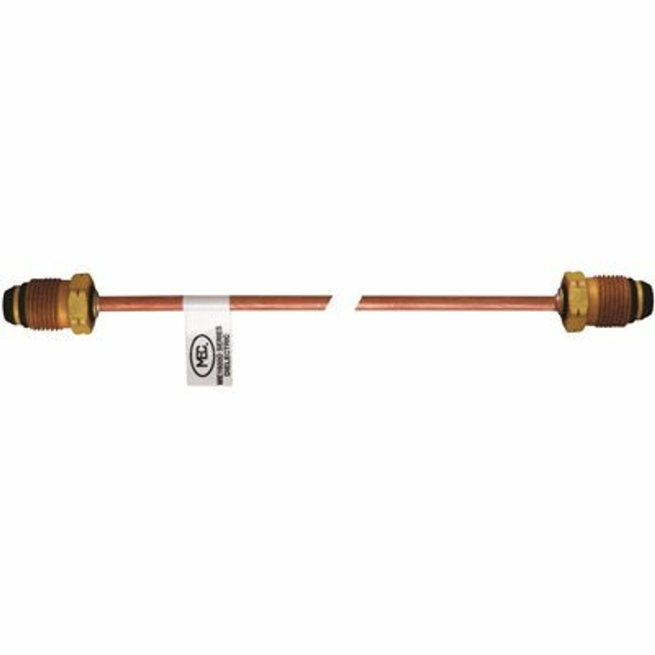 Mec Me1600D Series Dielectric Copper Hogtail, Pol X Pol, Short Nipple, 3/8 In. Tubing Size, 20 In. L
