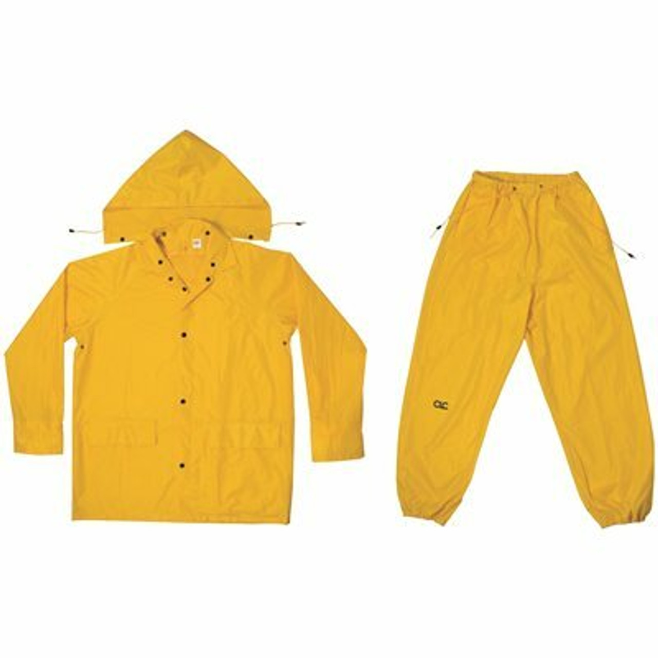 Clc Unisex 2X-Large Yellow 3-Piece Polyester Rain Suit