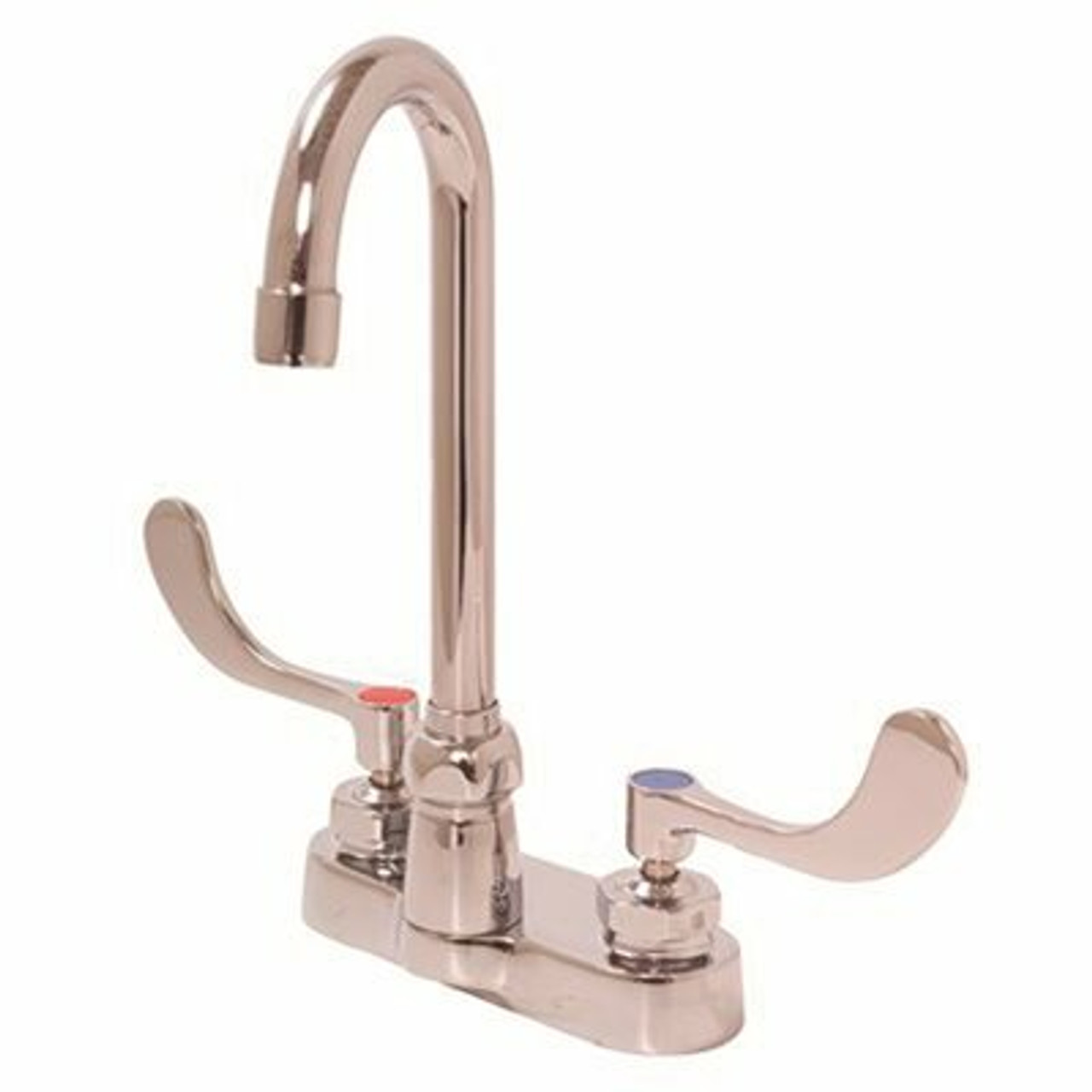 Zurn 4 In. Centerset Double Handle Bathroom Faucet In Polished Chrome