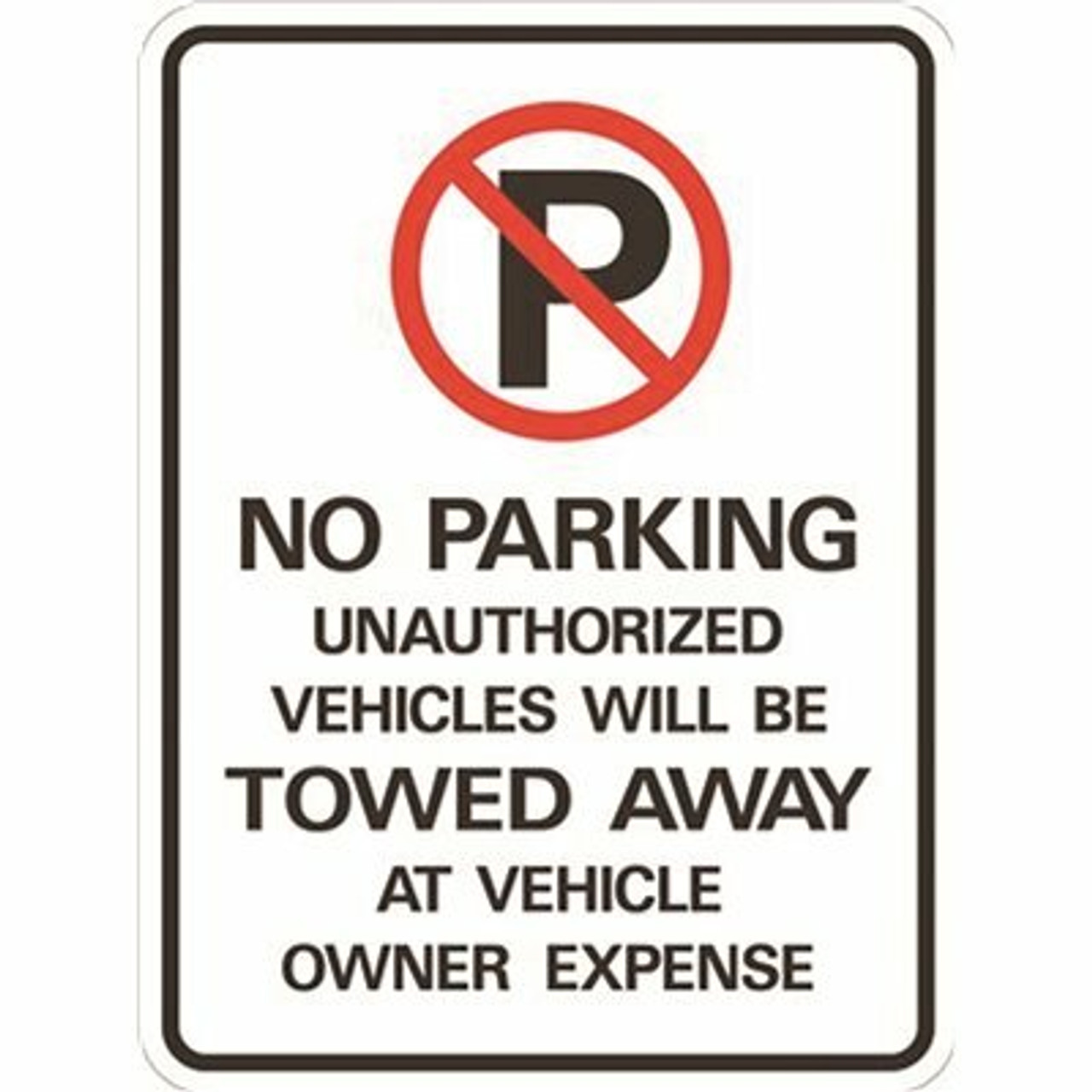 Hy-Ko 18 In. X 24 In. No Parking Heavy-Duty Sign