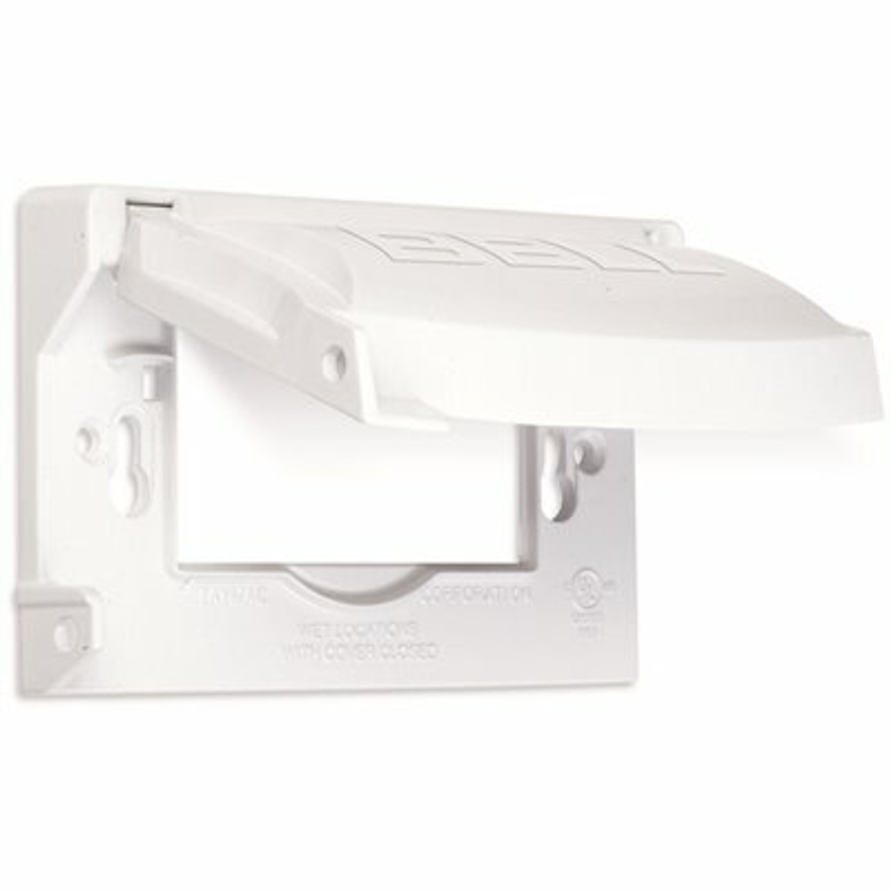Bell 1-Gang White Weatherproof Device Flip Lid Cover