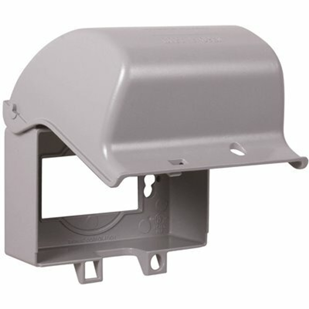 Taymac 1-Gang Weatherproof Extra Duty In-Use Gray Horizontal Cover