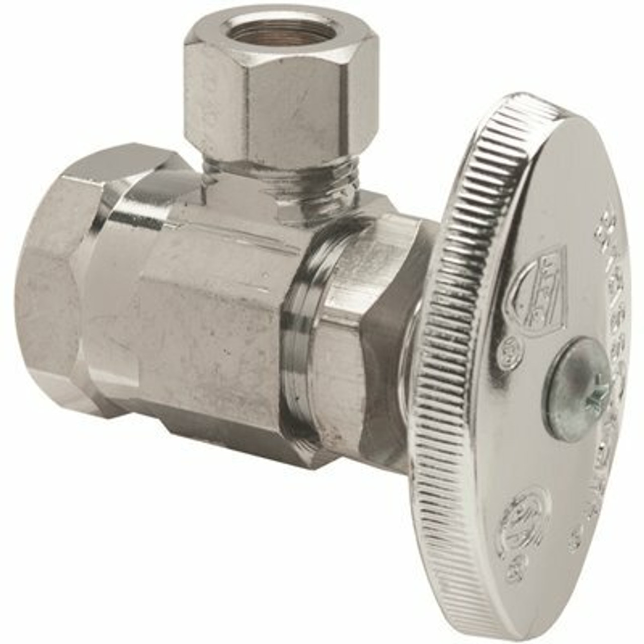 Brasscraft 1/2 In. Fip Inlet X 3/8 In. Od Compression Outlet Multi-Turn Angle Valve With Brass Stem