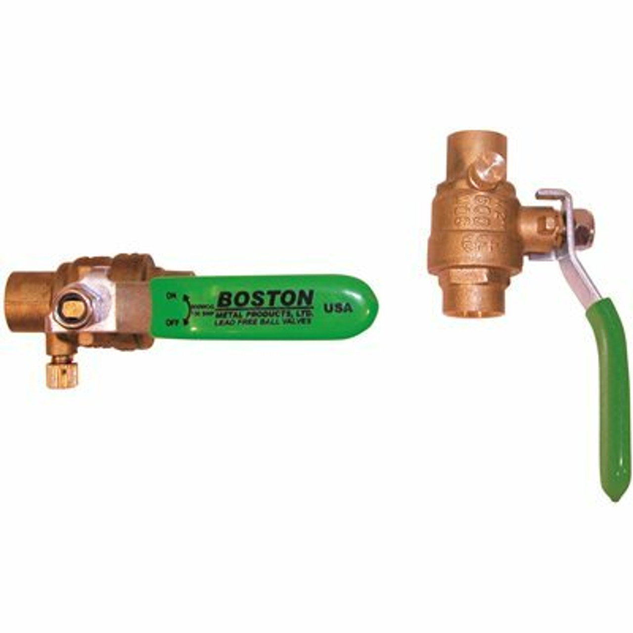 Boston Metal Products Sweat Bll Vlv W/Drain 1"Lf