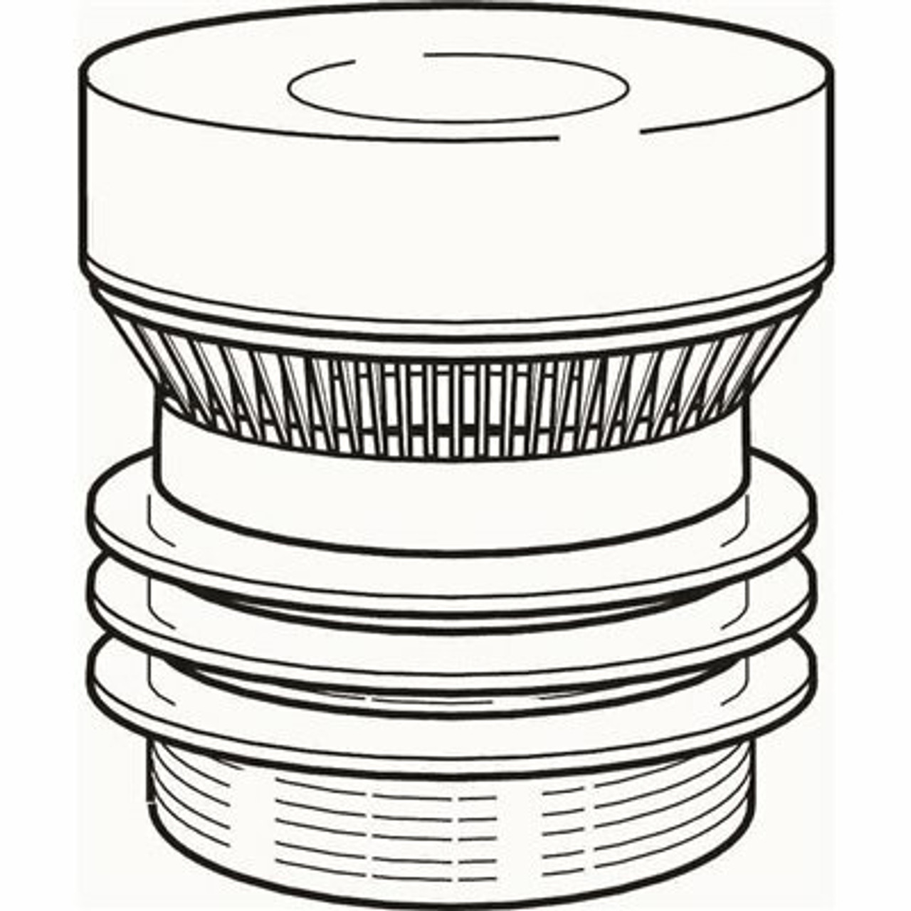 Studor 1-1/2 In. Or 2 In. Connection, Mini-Vent Air Admittance Valve With Pvc Adapter