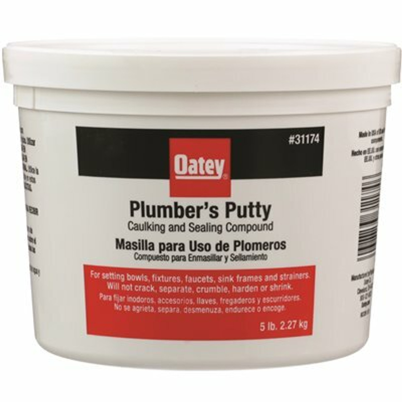 Oatey 5 Lbs. Stainless Plumber's Putty