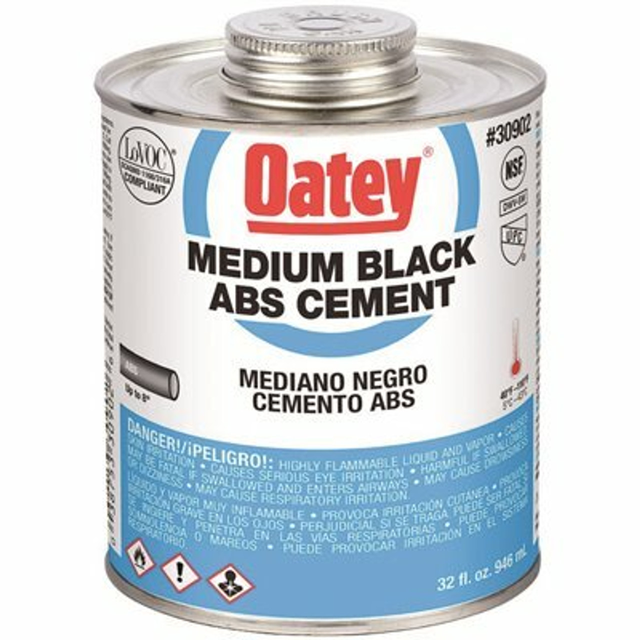 Oatey 32 Oz. Medium Black Abs Cement