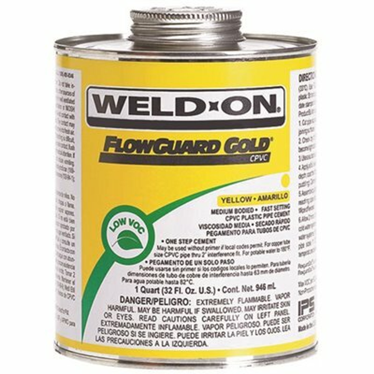 Weld-On 16 Oz. Flow Guard Cpvc Low Voc Cement In Yellow