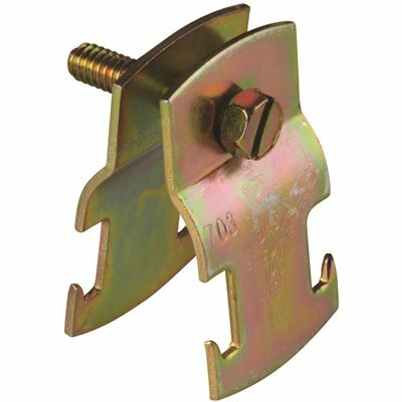 Superstrut 1-1/4 In. Universal Strut Pipe Clamp Fittings In Gold Galvanized