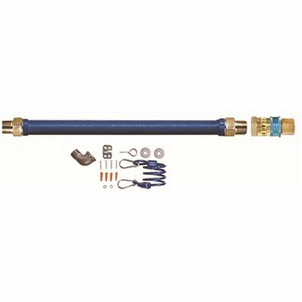 Watts Commercial Appliance Gas Connector Kit, 3/4 In. Id, With Quick Disconnect And Cable, 48 In. L