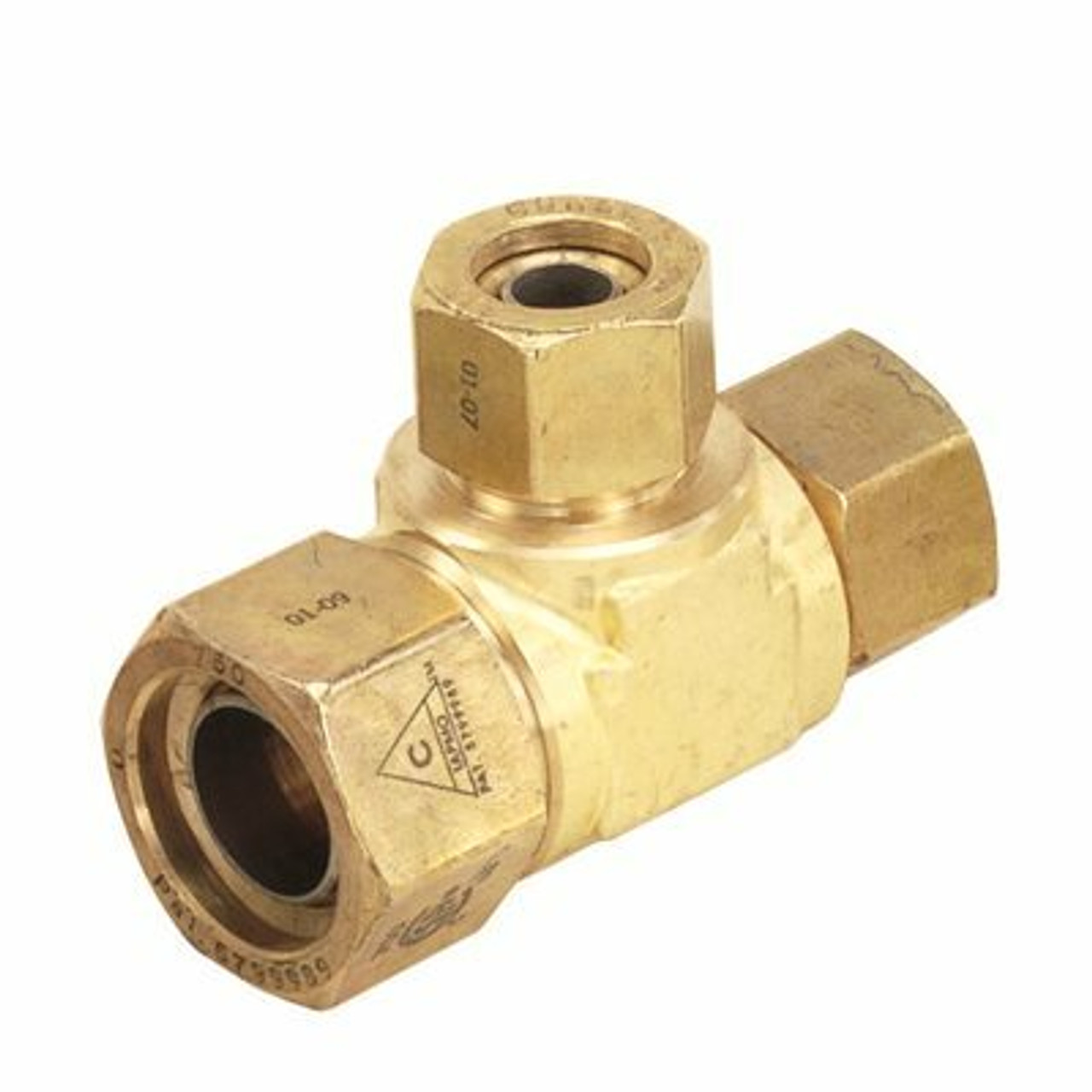 Omega Flex Trac Pipe Autoflare Fitting Tee 3/4 In. X 1/2 In. X 1/2 In.*