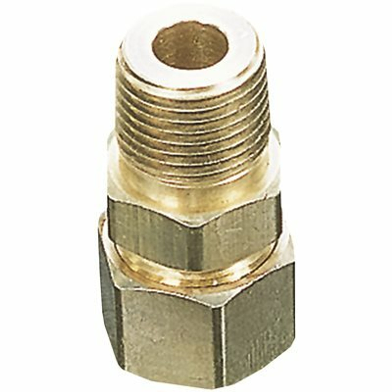 Omega Flex Tracpipe Autoflare Fitting, Solid Brass, 1/2 In.