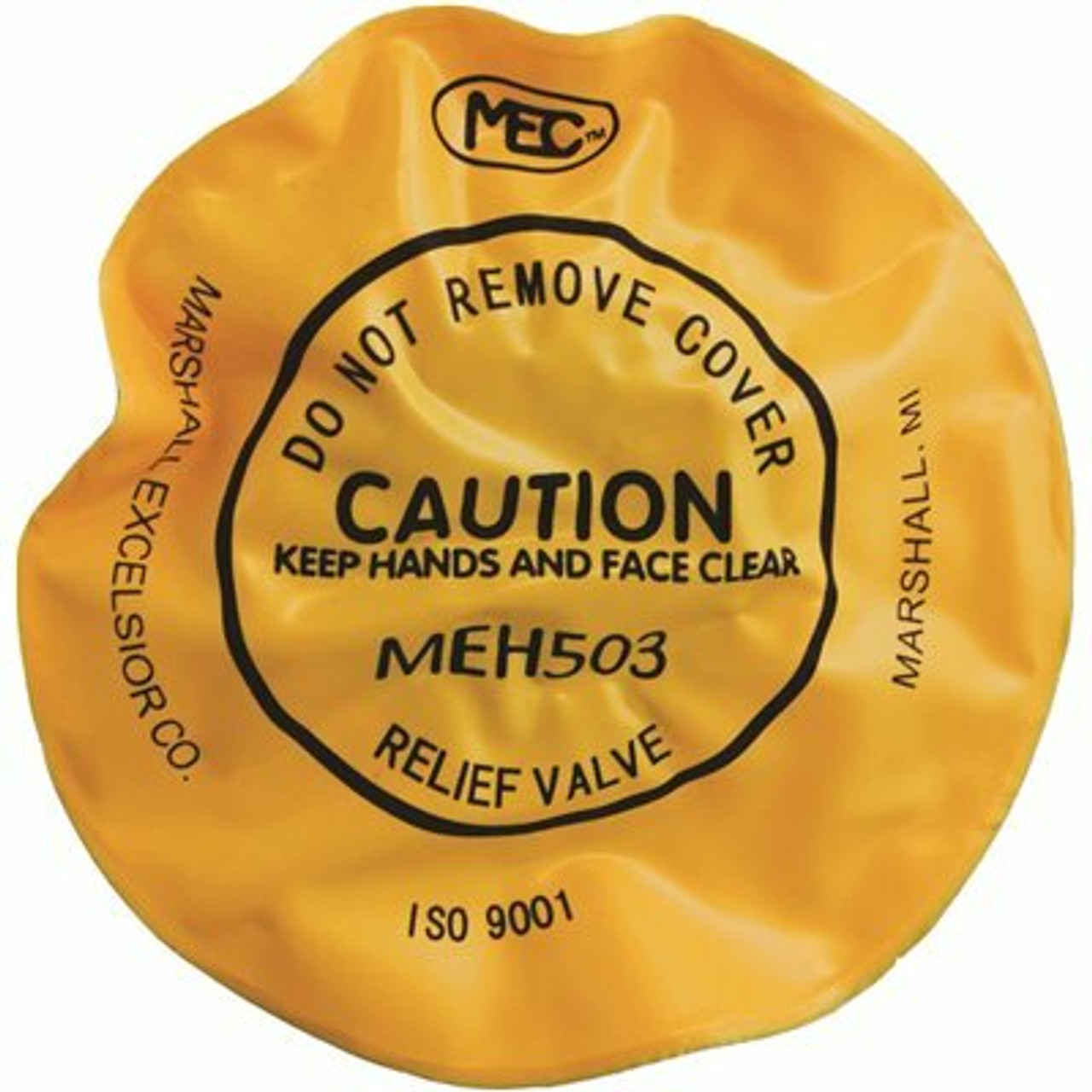 Mec 3/4 In. X 1 In. X 1/4 In. Relief Valve Rain Cap In Yellow