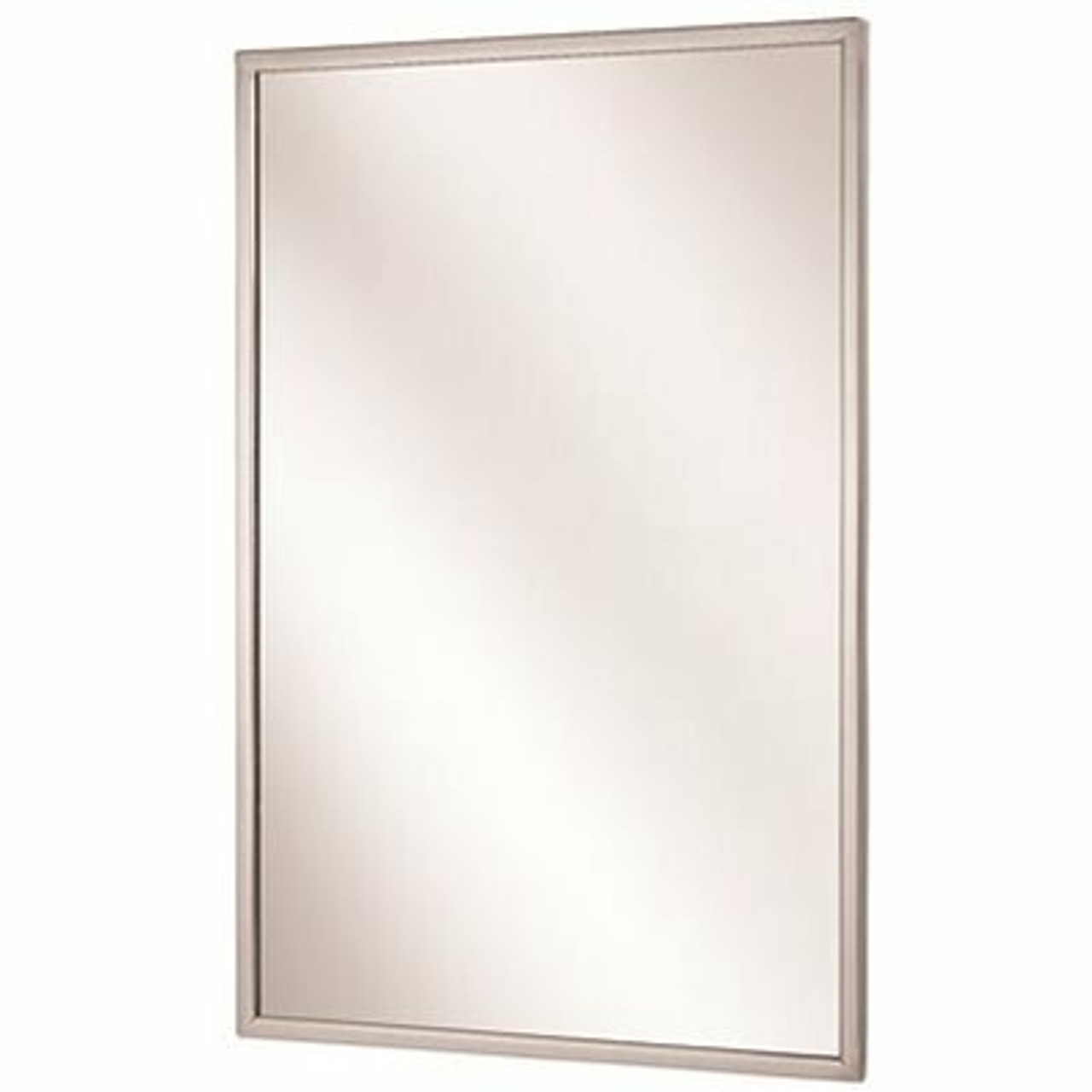 Bradley 18 X 30 In. Angle Frame Mirror, Stainless Steel