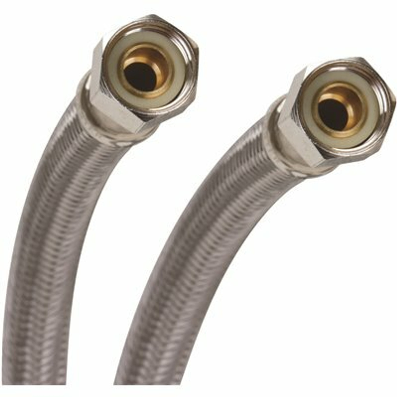 Fluidmaster 3/8 In. Compression X 3/8 In. Compression X 20 In. L Braided Stainless Steel Faucet Connector