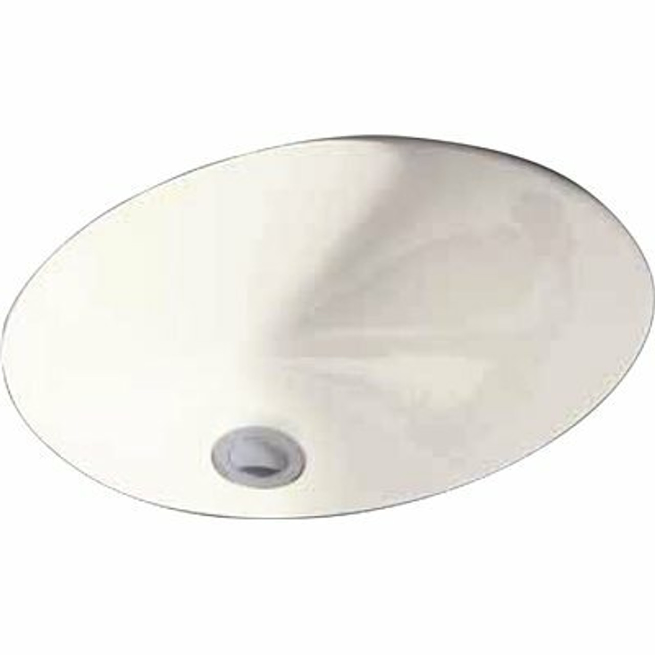 Bootz Industries 19 In. X 16 In. Under-Mount Steel Bathroom Sink Oval In White