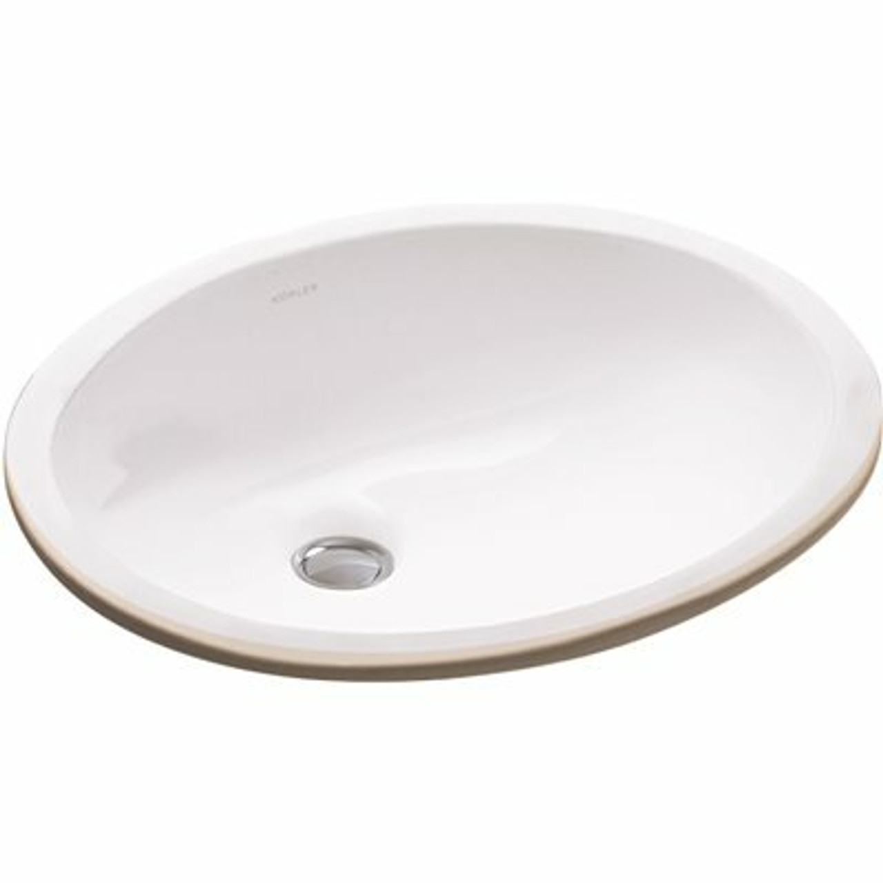 Kohler Caxton Vitreous China Undermount Bathroom Sink In White With Overflow Drain - 581246