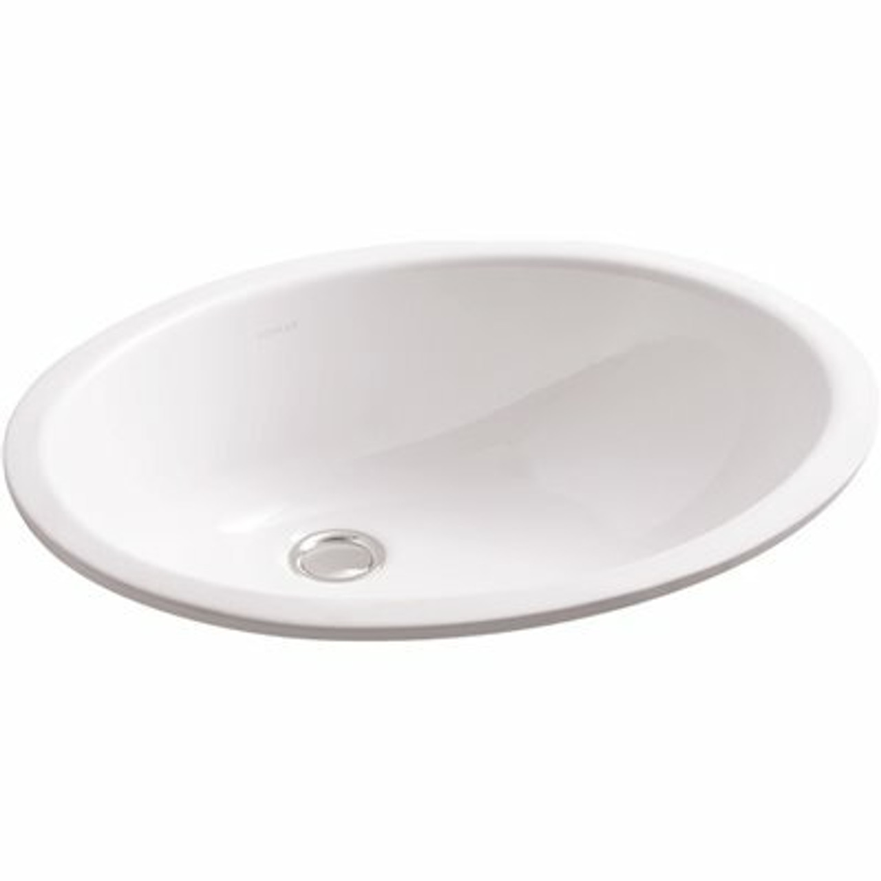 Kohler Caxton Vitreous China Undermount Bathroom Sink In White With Overflow Drain - 581264