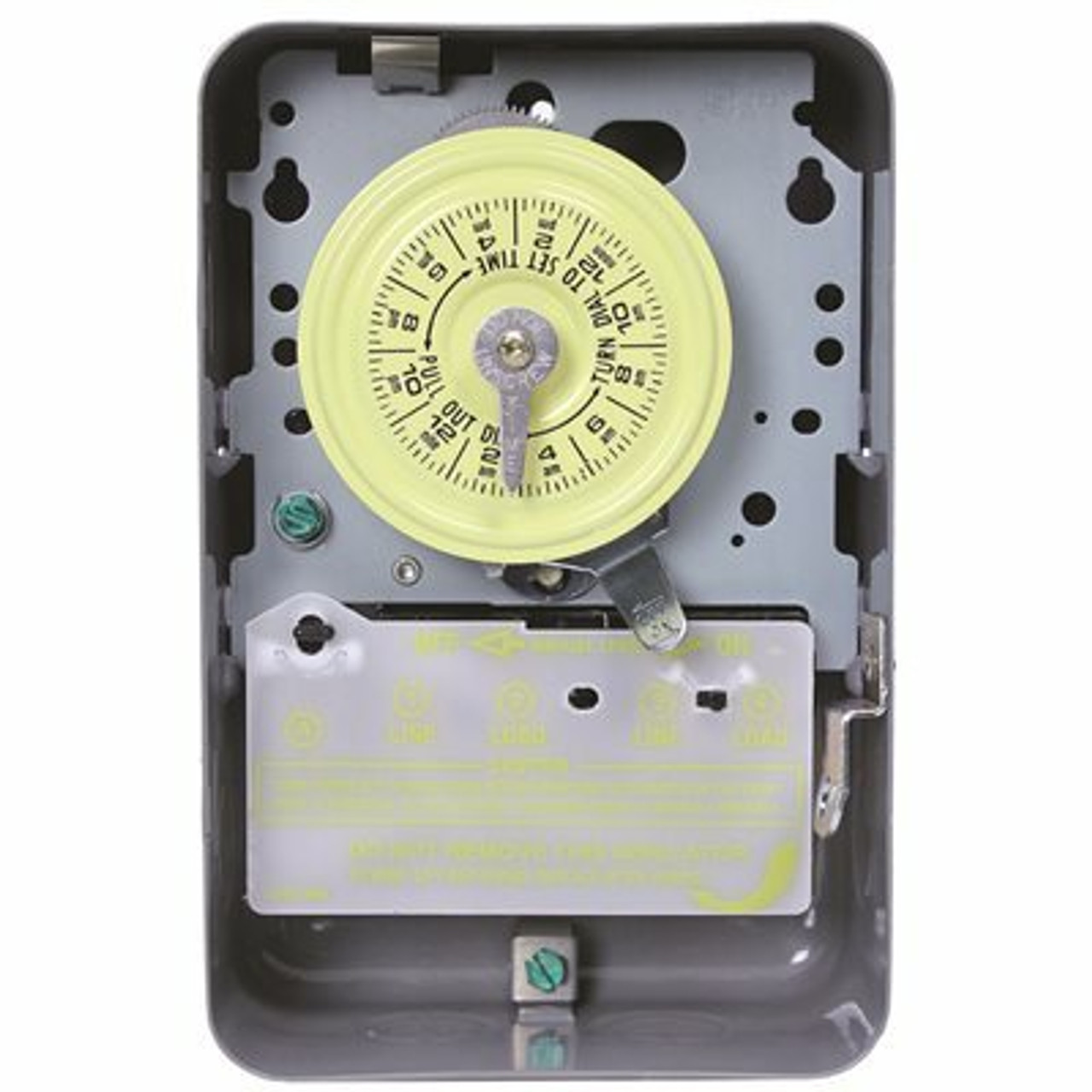 Intermatic 208-Volt To 250-Volt 23-Hour Indoor Mechanical Water Heater Timer Switch Dpst, Gray