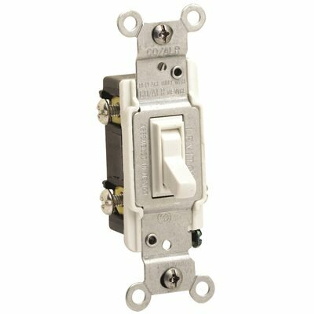 Leviton 15 Amp 3-Way Co/Alr Ac Quiet Toggle Switch, Ivory