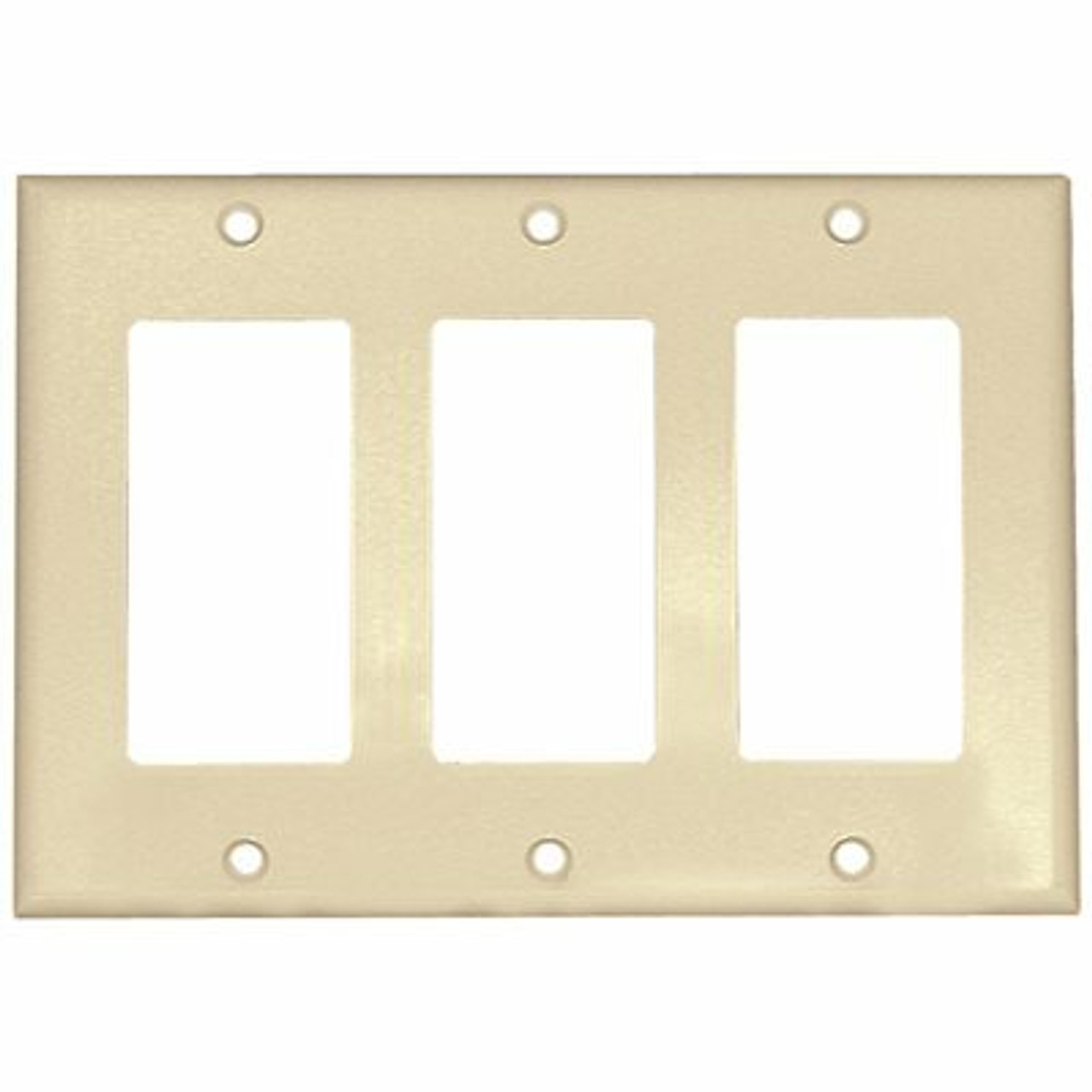 Leviton White 3-Gang Decorator/Rocker Wall Plate (1-Pack) - 609036