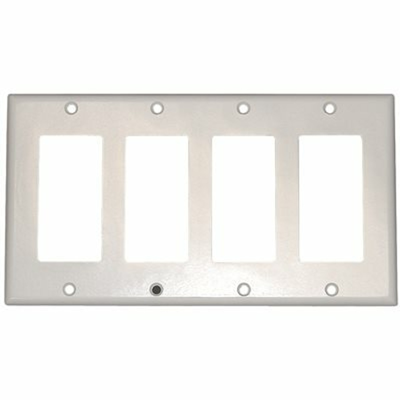 Leviton White 4-Gang Wall Plate (1-Pack)