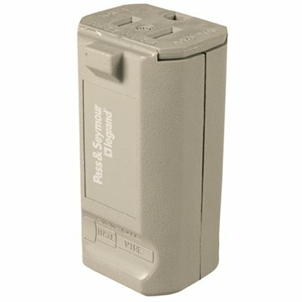 Legrand Pass & Seymour Maxgrip M3 15 Amp 125-Volt Nema 5-15R Straight Blade Connector, Gray