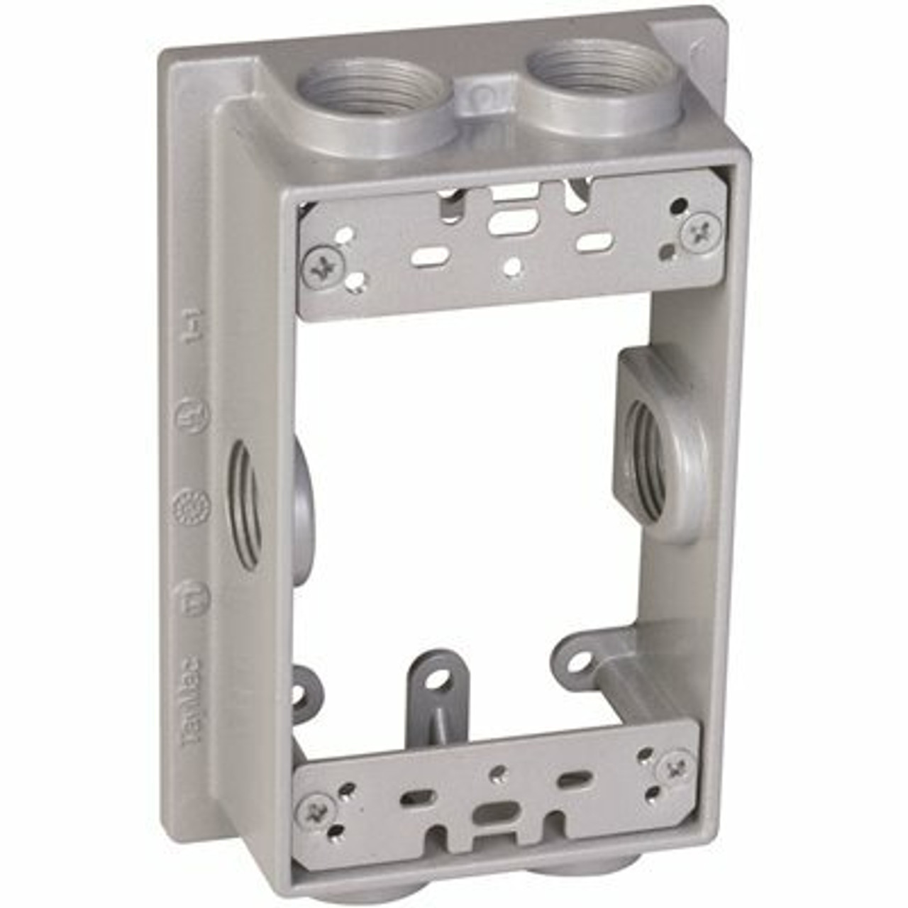 Bell 1-Gang Gray Weatherproof Extension Adapter With Six 1/2 In. Outlets