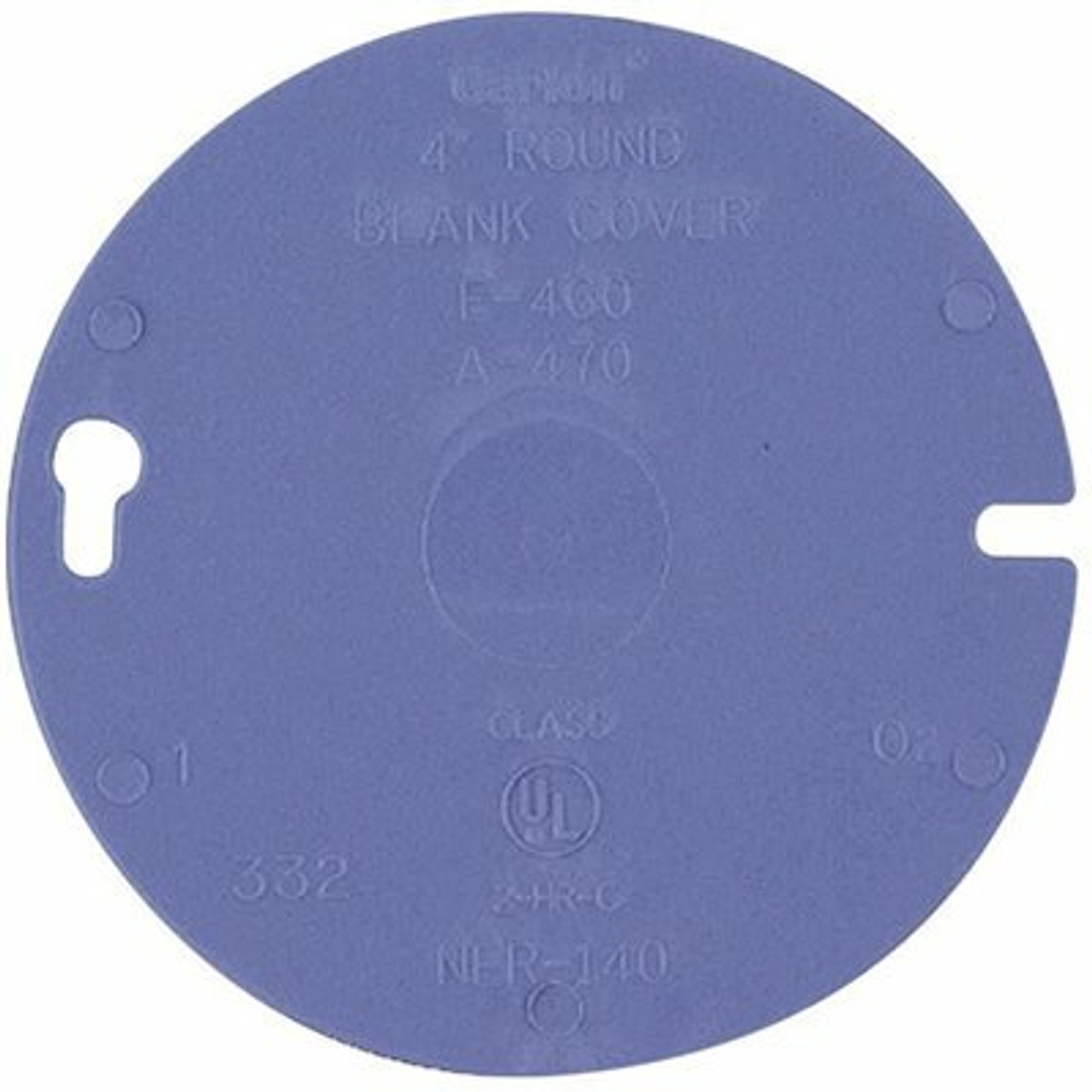 Carlon 4 In. Round Blank Pvc Electrical Box Cover