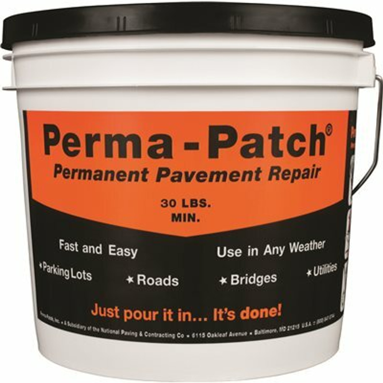 Perma-Patch 30 Lbs. Asphalt Repair Material