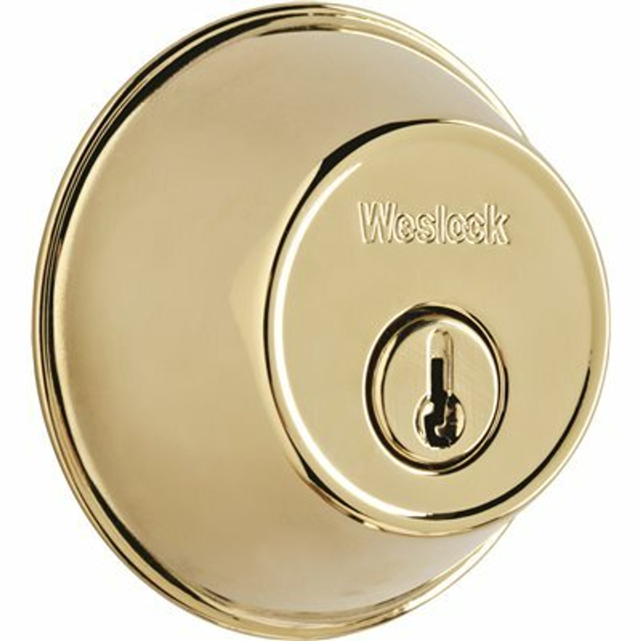 Weslock Essentials Single Cylinder Satin Nickel Deadbolt