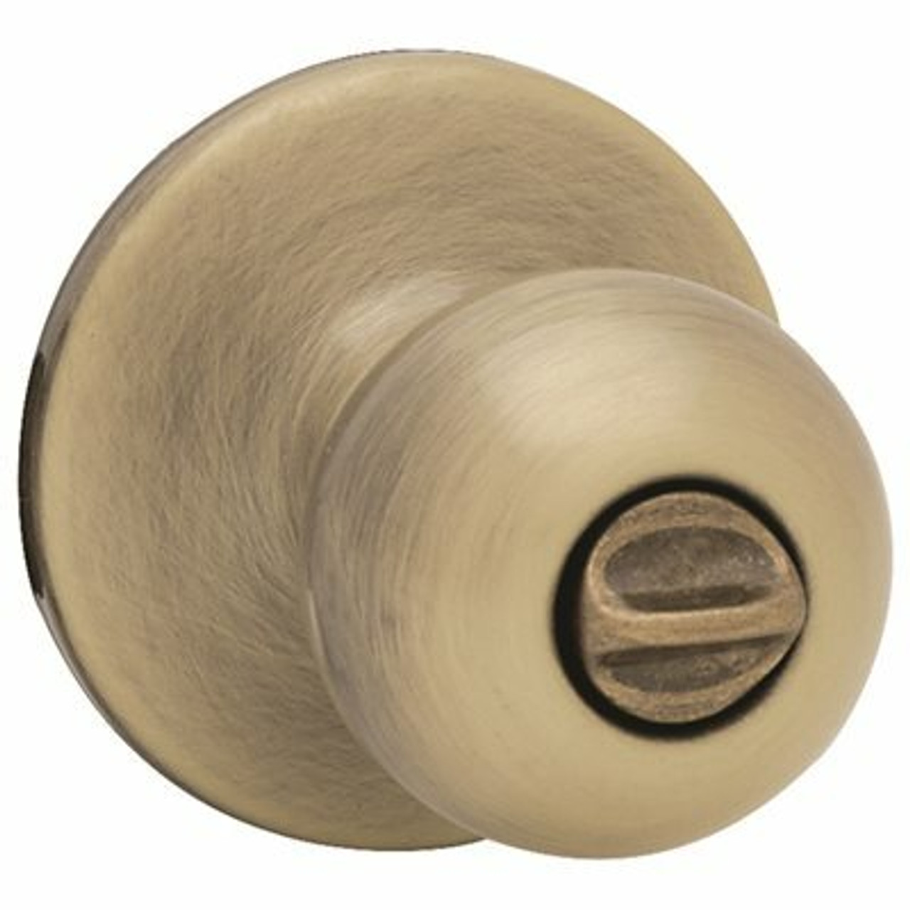 Kwikset Polo Antique Brass Bed/Bath Door Knob