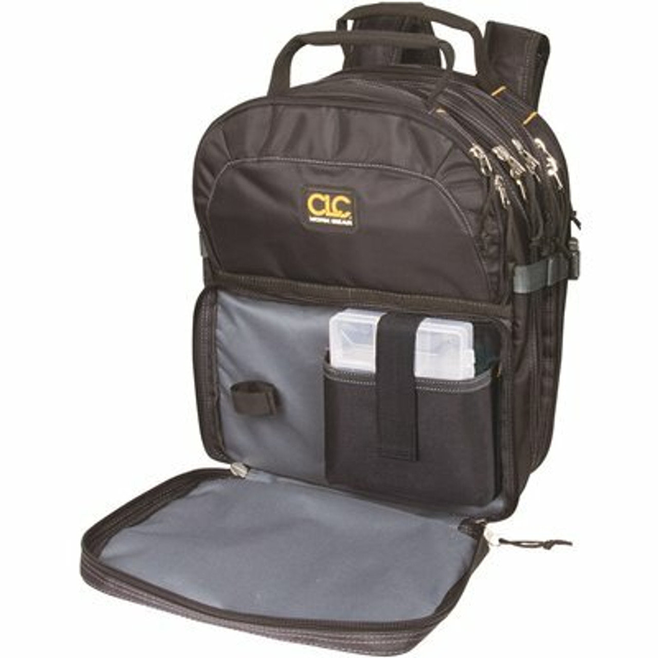 Custom Leathercraft 13 In. W Heavy-Duty Tool Backpack In Black