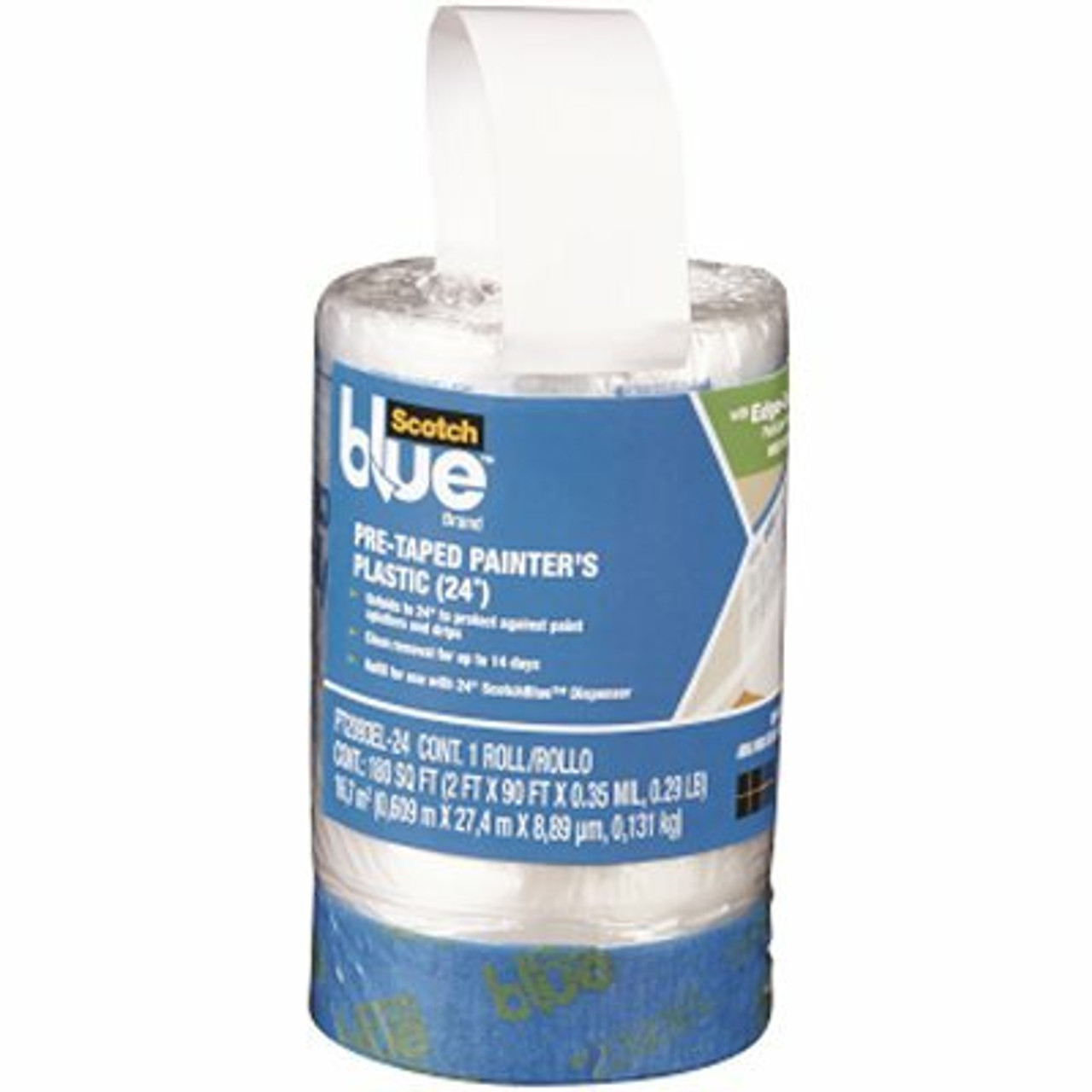 Scotchblue 2 Ft. X 90 Ft. Clear Pre-Taped Painter's Plastic Sheet