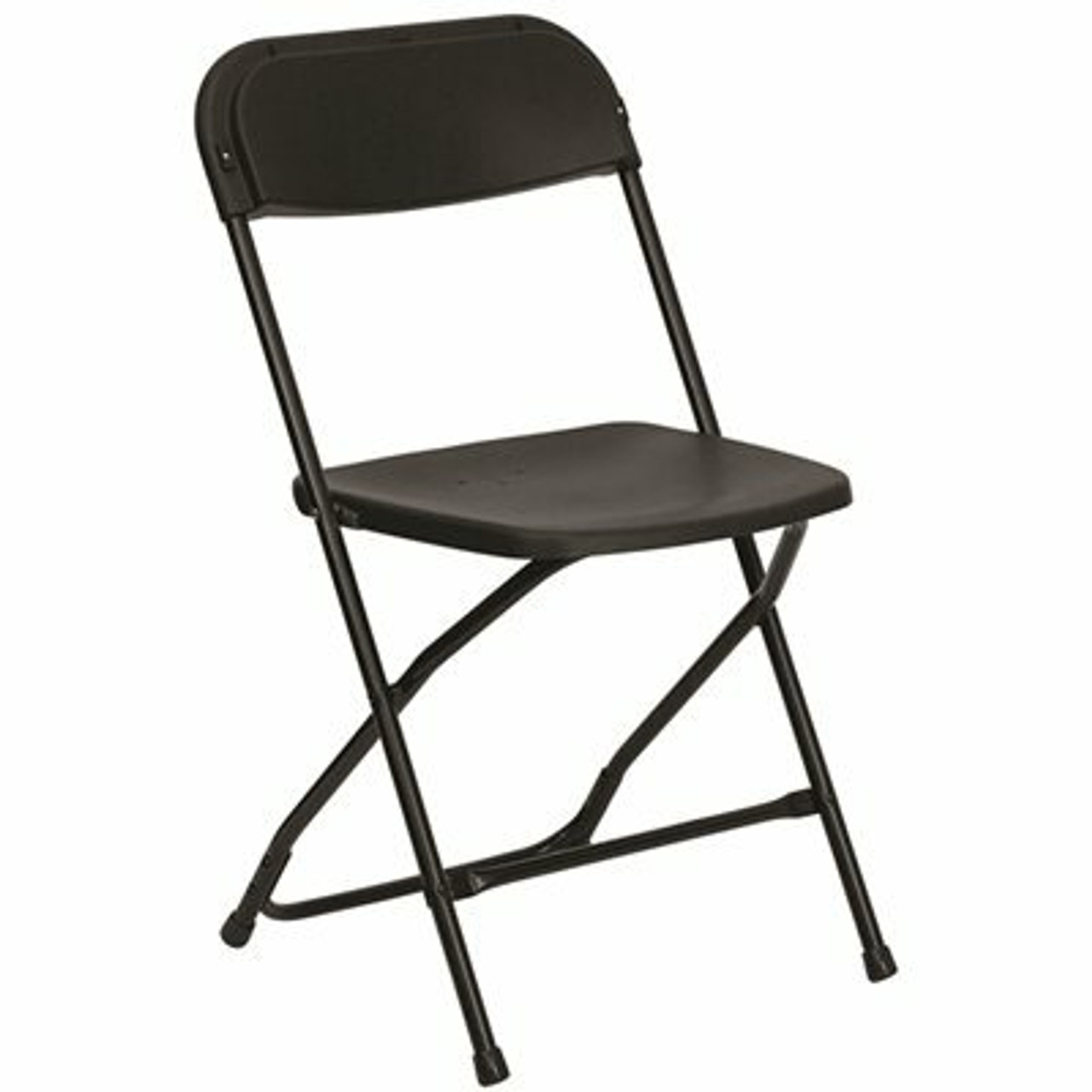 Black Plastic Contour Folding Chair