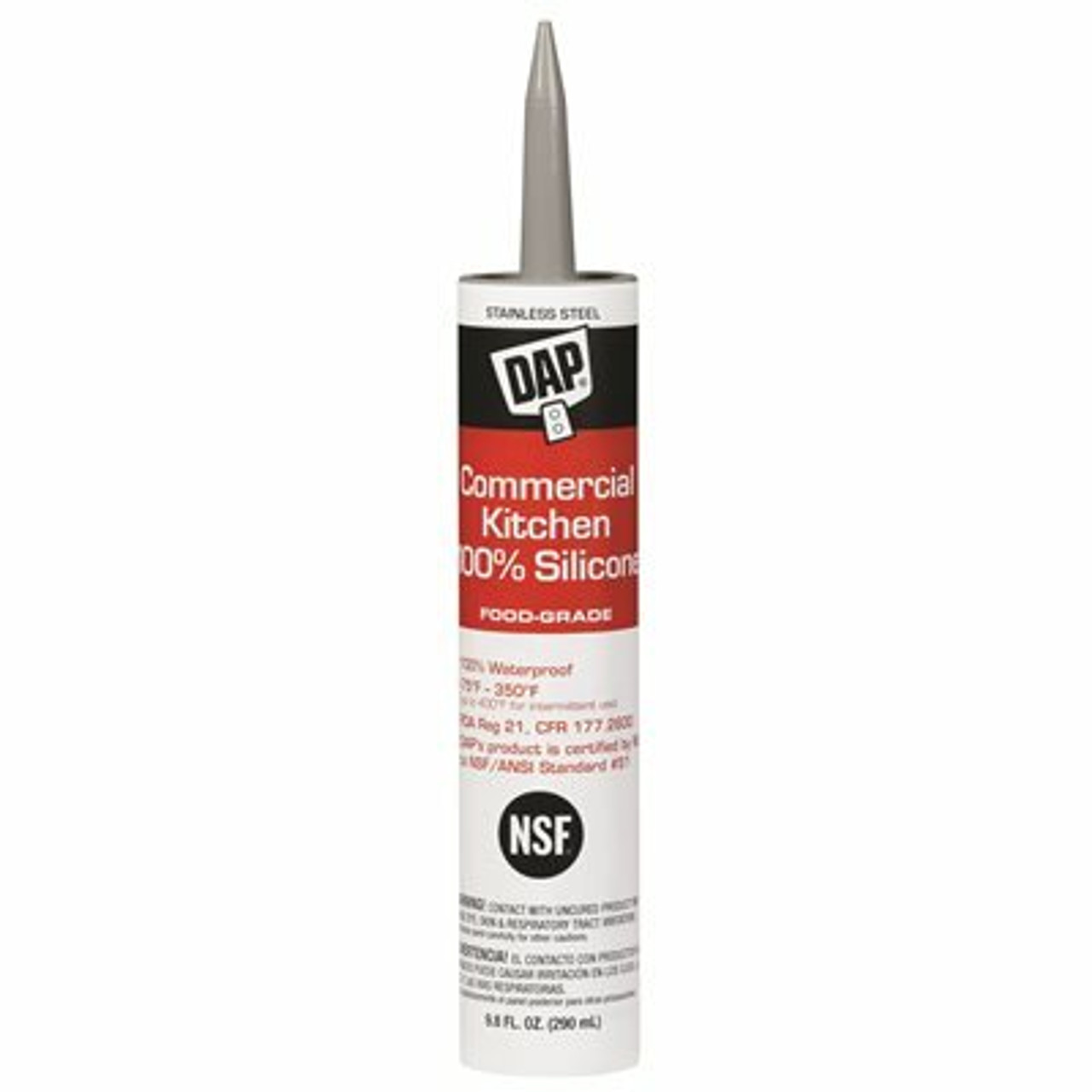 Dap Dap Commercial 9.8 Oz. Clear Kitchen Silicone Sealant Cartridge