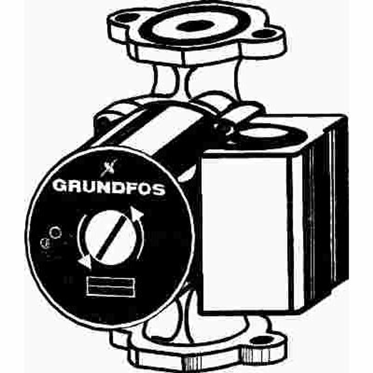 Grundfos Wet Rotor Circulating Pump Ss 1/25 Hp - 1521124