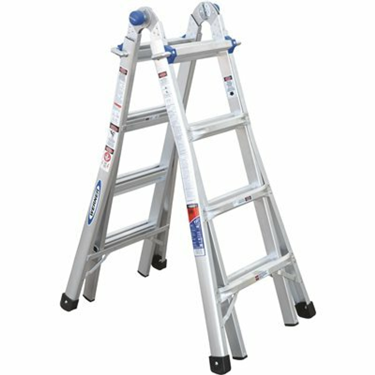 Werner 18 Ft. Reach Aluminum Telescoping Multi-Position Ladder With 300 Lbs. Load Capacity Type Ia Duty Rating