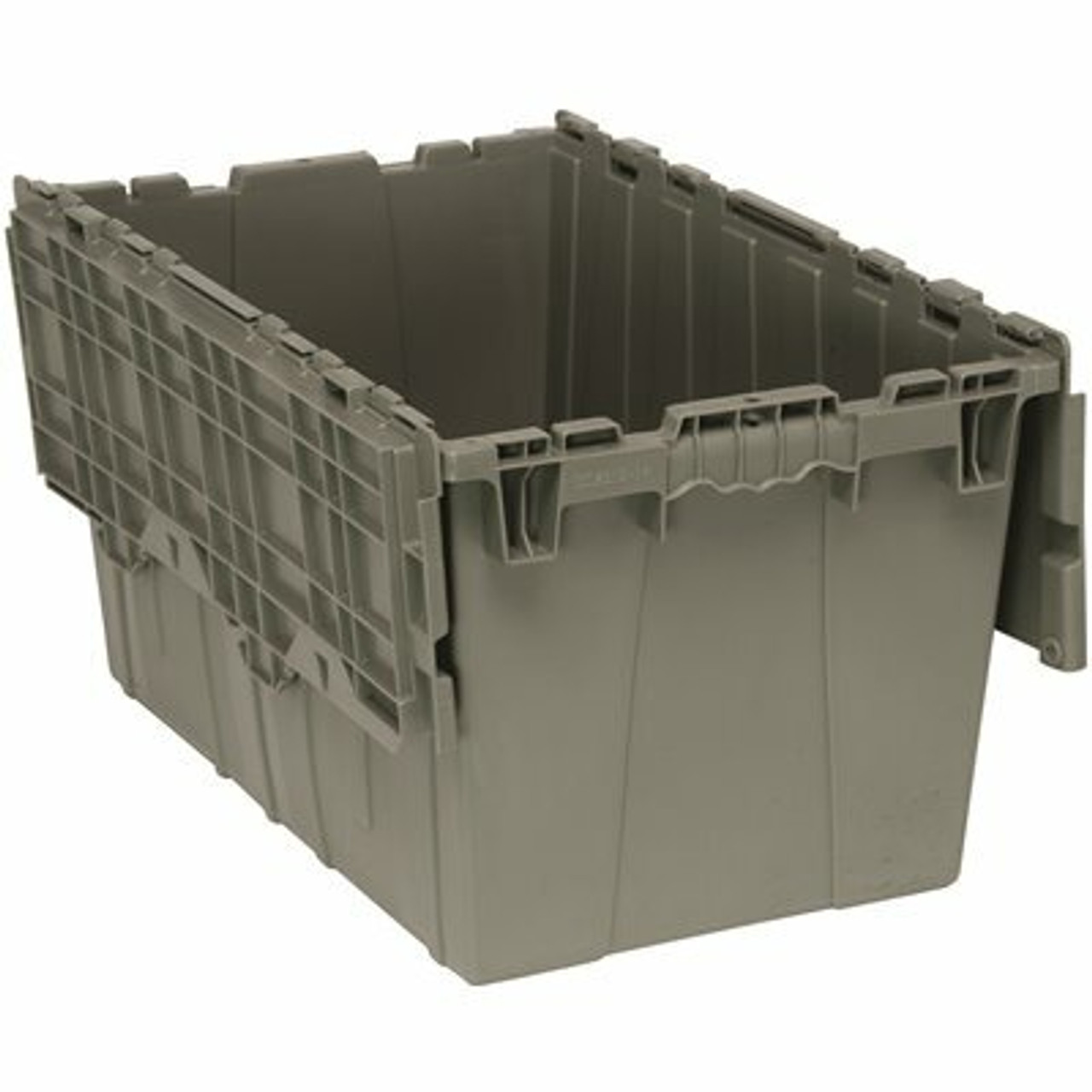 Quantum Storage Systems 24 In. X 15 In. 16.50 Gal. Attached Top Container Storage Bin In Gray