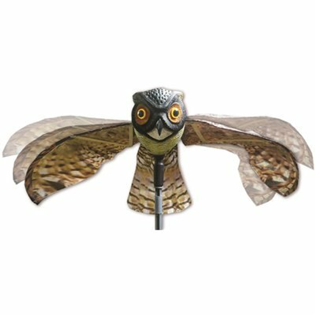 Bird-X Prowler Owl With Flapping Wings Owl Decoy Scarecrow Bird Repellent Scare Pigeons Birds