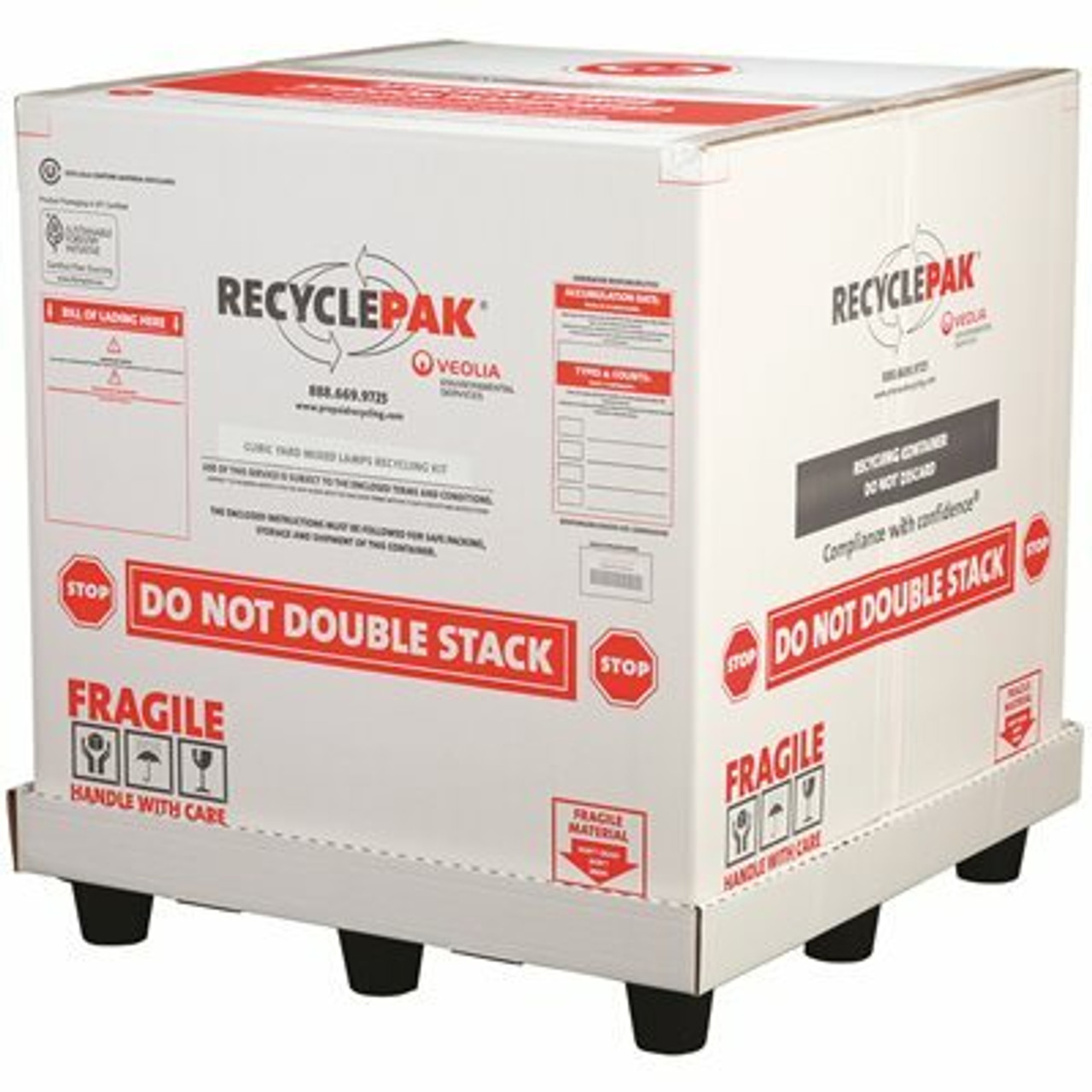 Veolia Environmental Services Recycling Box Cubicyard Elec