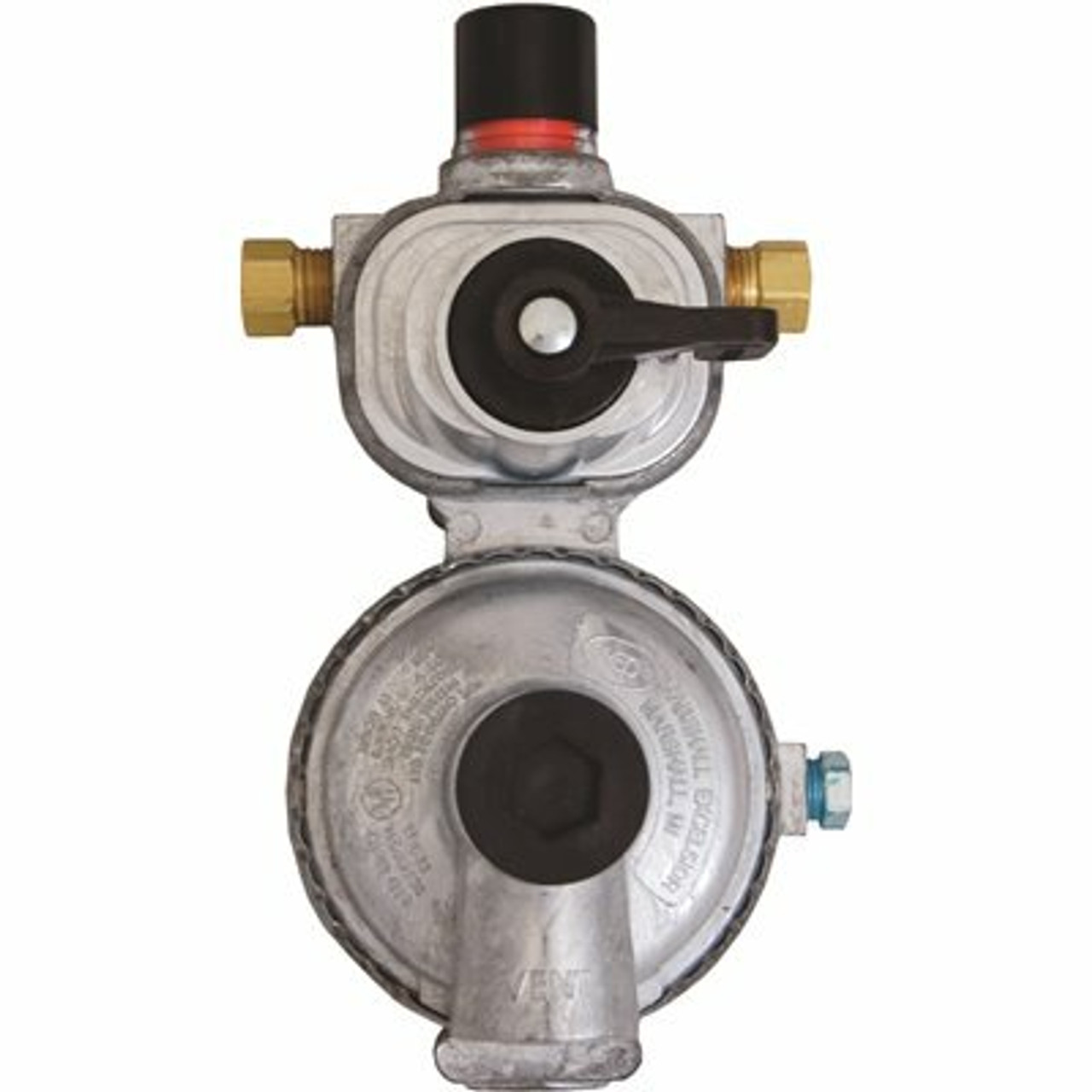Excela-Flo Mec Automatic Changeover Regulator 2-Stage 1/4 In. Inverted Flare X 3/8 In. Fnpt