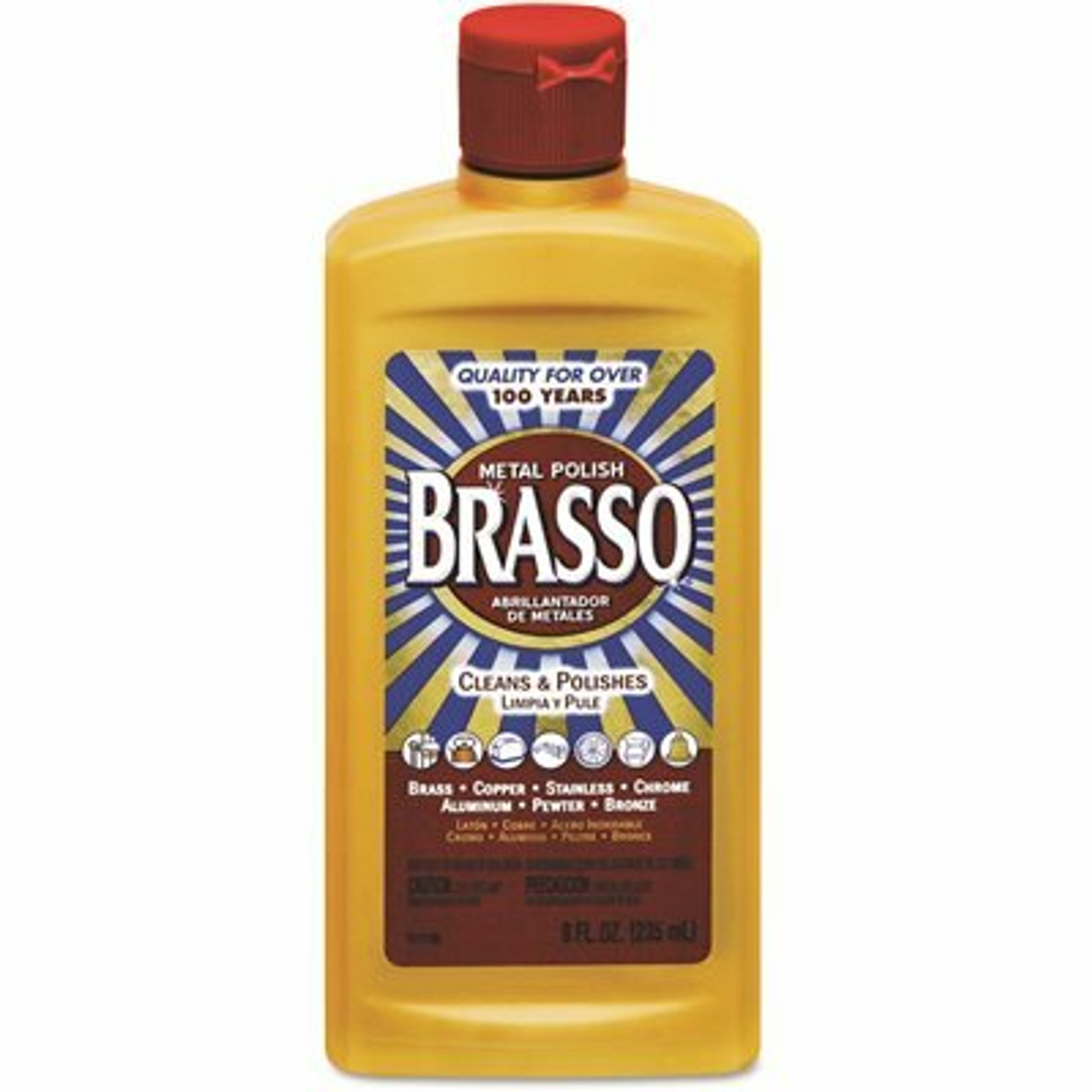 Brasso 8 Oz. Metal Surface Polish Bottle