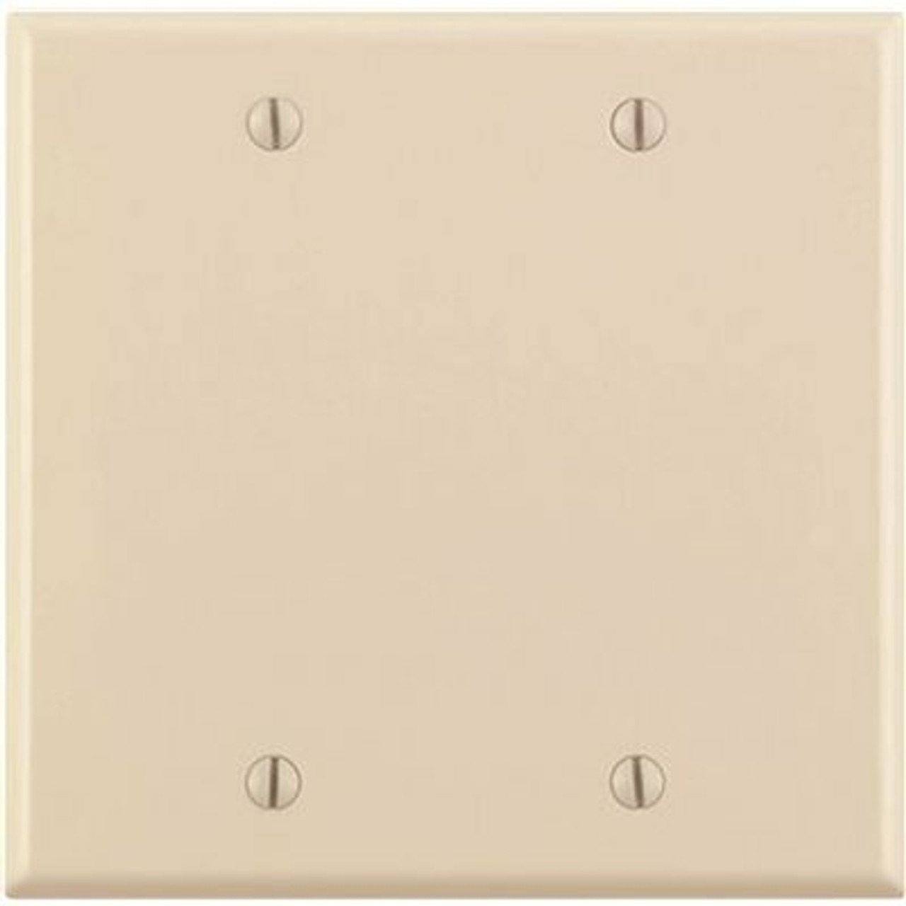 Leviton Almond 2-Gang Blank Plate Wall Plate (1-Pack)