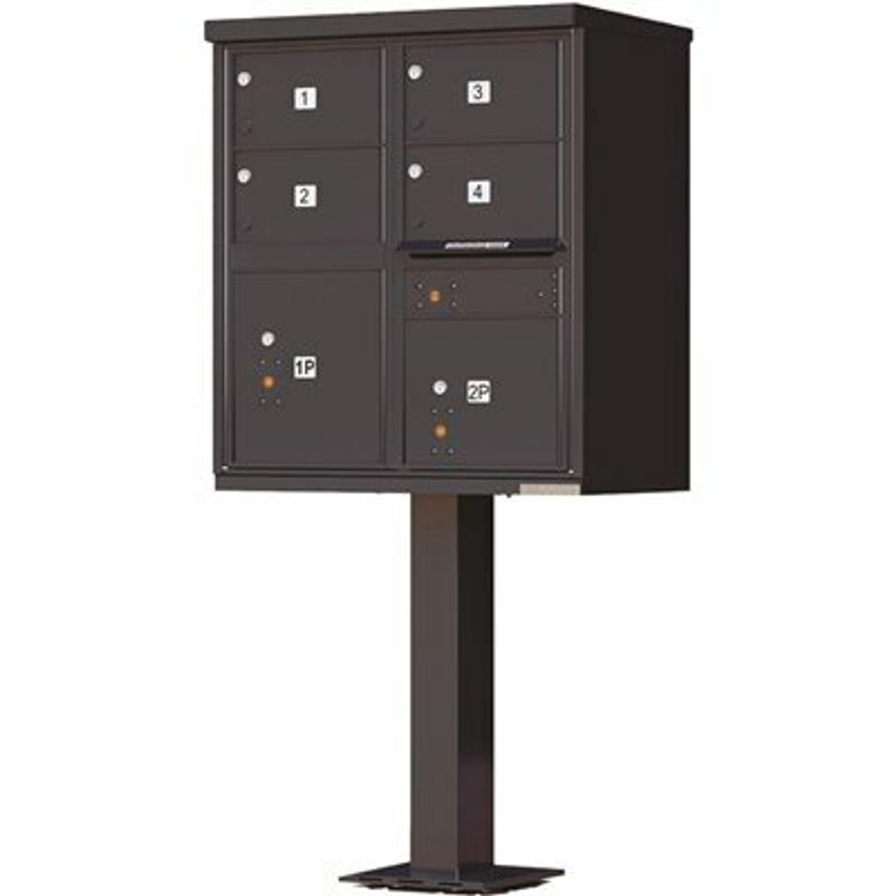 Florence 1570 Series 4-Large Mailboxes, 1-Outgoing Compartment, 2-Parcel Lockers, Vital Cluster Box Unit - 2474372