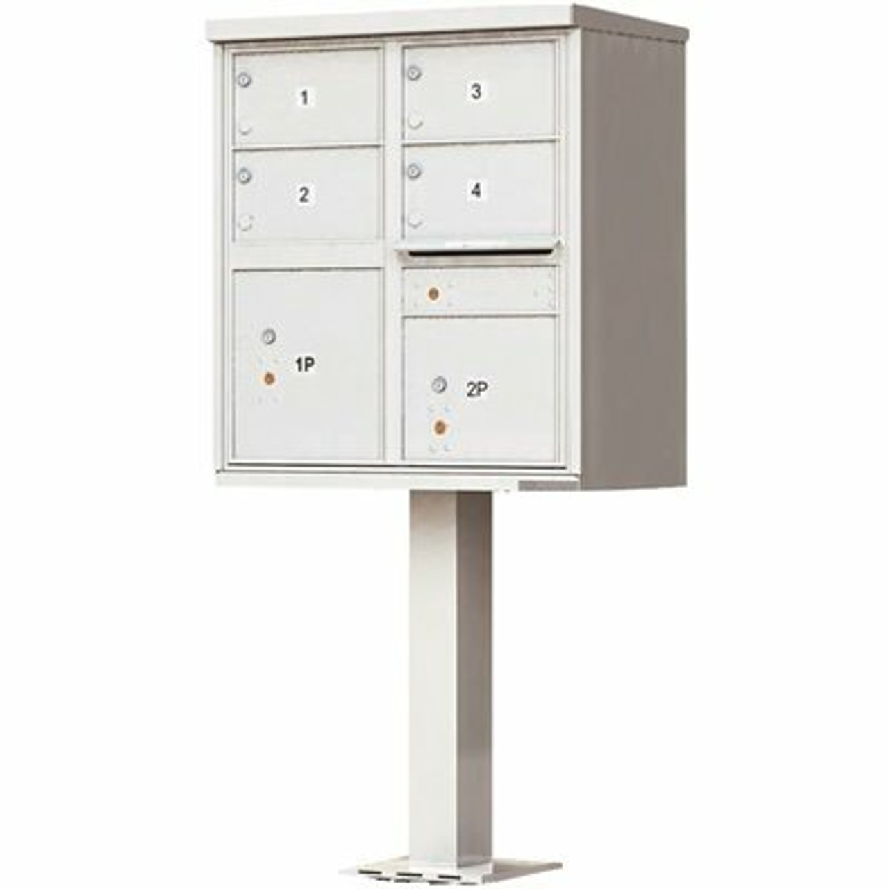 Florence 1570 Series 4-Large Mailboxes, 1-Outgoing Compartment, 2-Parcel Lockers, Vital Cluster Box Unit - 2474406